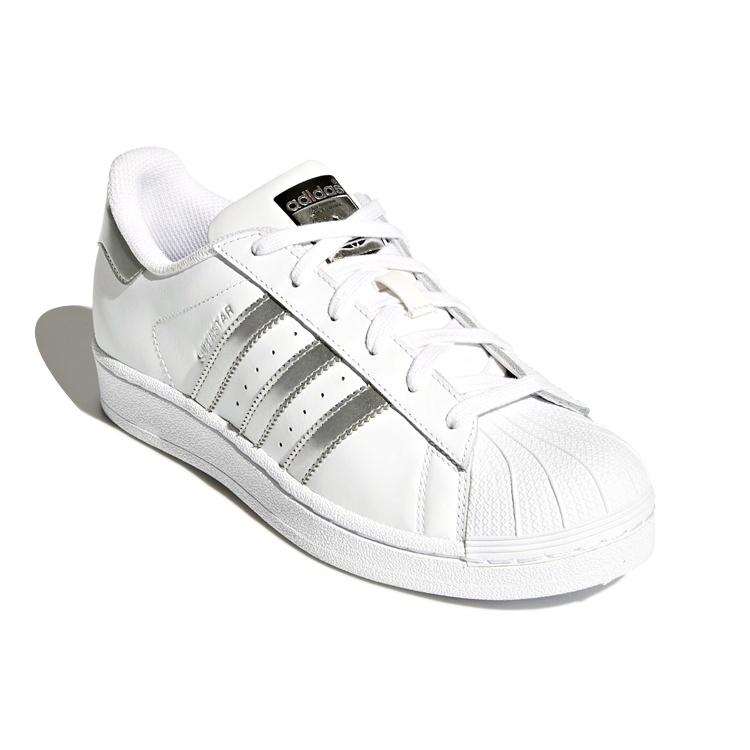 (WMNS) adidas Superstar 'White Silver Metallic' Damen AQ3091