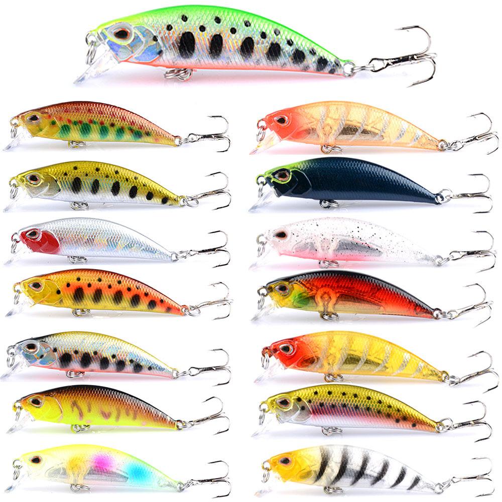 1pc 5g 5cm Minnow Fishing Lures Full Water Artificial Small Bait Wobbler Fake Hrad Bait for Carp Fishing Tackle Pesca Accesories