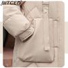 BITCED Winter Detachable Hood Cotton Coat for Women Mid-Length Thickened Cotton Coat Over-the-Knee Length Women's Cotton Jacket Outerwear