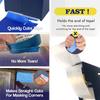 Masking Tape Dispenser with Free White Tape, Desktop Sticker Roller for Washi & Craft Tape, Easy One-Hand Use Organizer with Cutter