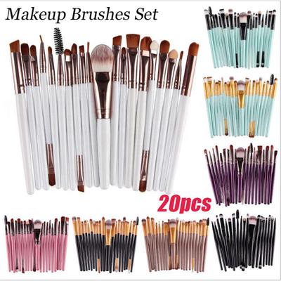 20pcs/set Makeup Brushes Set Cosmetic Eye Shadow Foundation Blush Powder Eyeliner Lip Blending Brush Beauty Makeup Tools
