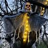 Halloween Skeleton Ghost Decoration Ghost With LED Halloween Decoration String Lights Outdoor Garden Use Spooky Party Supplies
