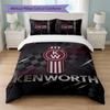 Set Biancheria da Letto Kenworth Stampa 3 Pezzi Copripiumino con Due Federe Biancheria da Letto Morbida per Camera da Letto Domestica