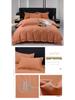 Elegant All-Season High-Thread Count Cotton Satin Twill Embroidery 4-Piece Set