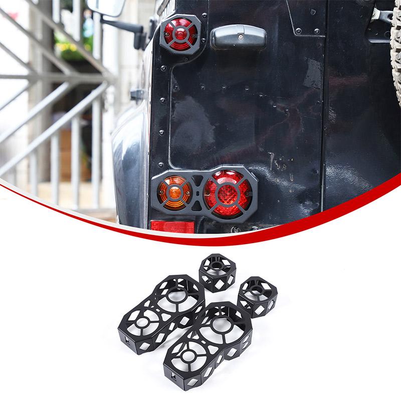 For Land Rover Defender 110 2004-2019 Car Headlight Lampshade Headlamp Lens Cover Protection Net Grill Guard Trim