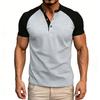 Men's Summer Color-block Raglan Short-sleeve T-shirt Casual Sporty Top