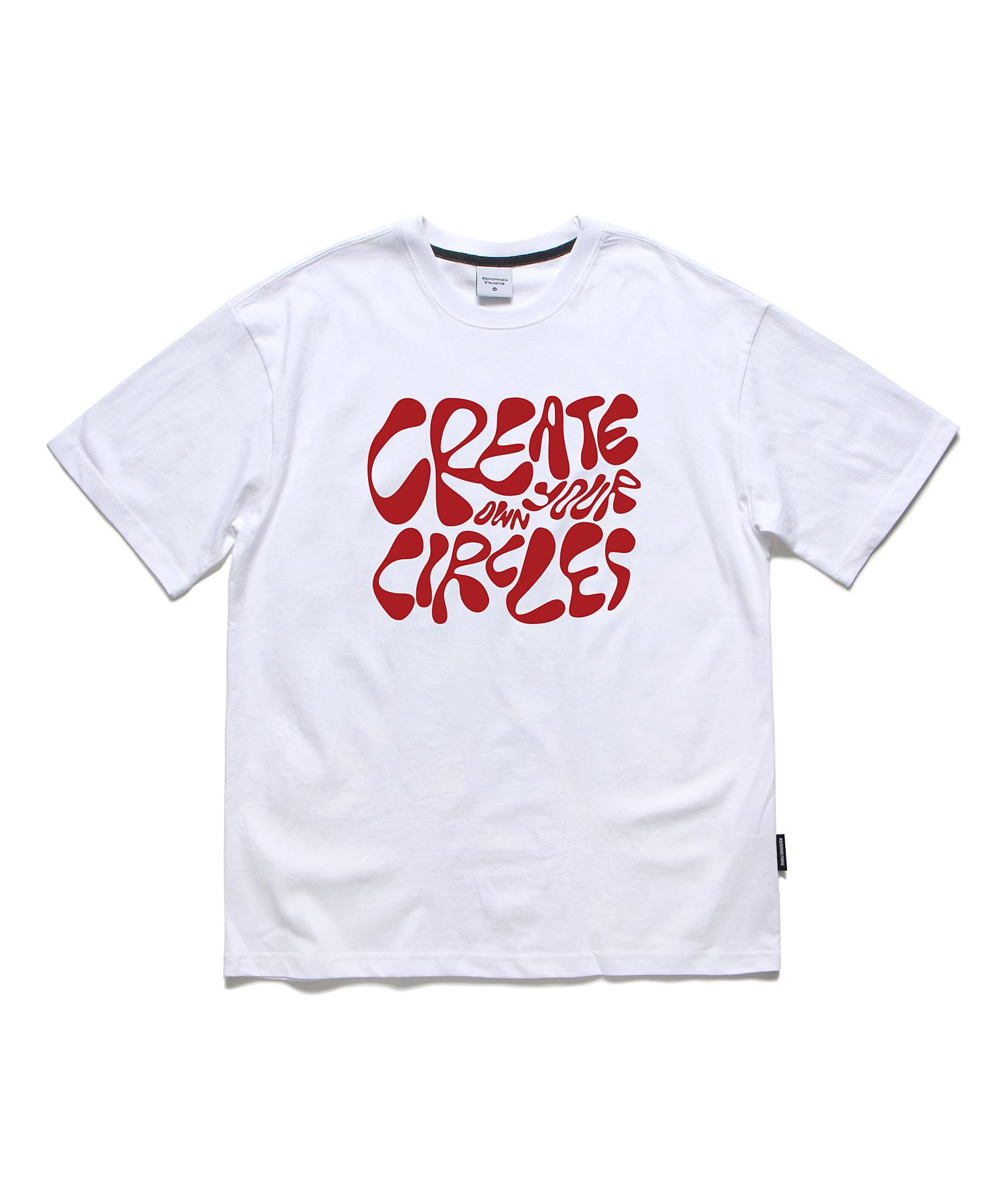 Appnol Mersing Circles Oversized T-Shirt White (Circles T-Shirt White) M