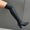 Women's High-heeled Boots, Sexy European and American Style Thick-heeled Knee Boots, Autumn and Winter New Large-size Boots