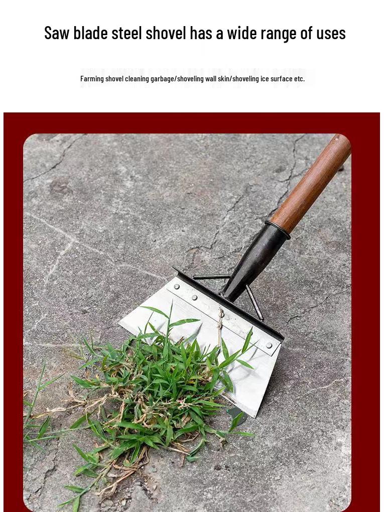 Manganese Steel Multi-Use Shovel: Saw Blade, Manure & Snow Removal, Aquaculture, Reinforced for Agriculture