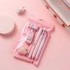 7-In-1 Stationery Set Children Back To School Gel Pen Highlighter Ballpoint Pen Eternal Pencil Tape Eraser Knife Kids Prize