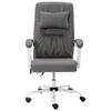 Massage Office Chair Grey Faux Leather