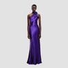 Elegant High-Waisted Halter Neck Evening Dress for Spring/Summer