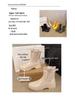 2025 Women's Fashion Elastic Band Waterproof Rain Boots - Thick Sole, Solid Color, Non-Slip & Versatile Casual Galoshes