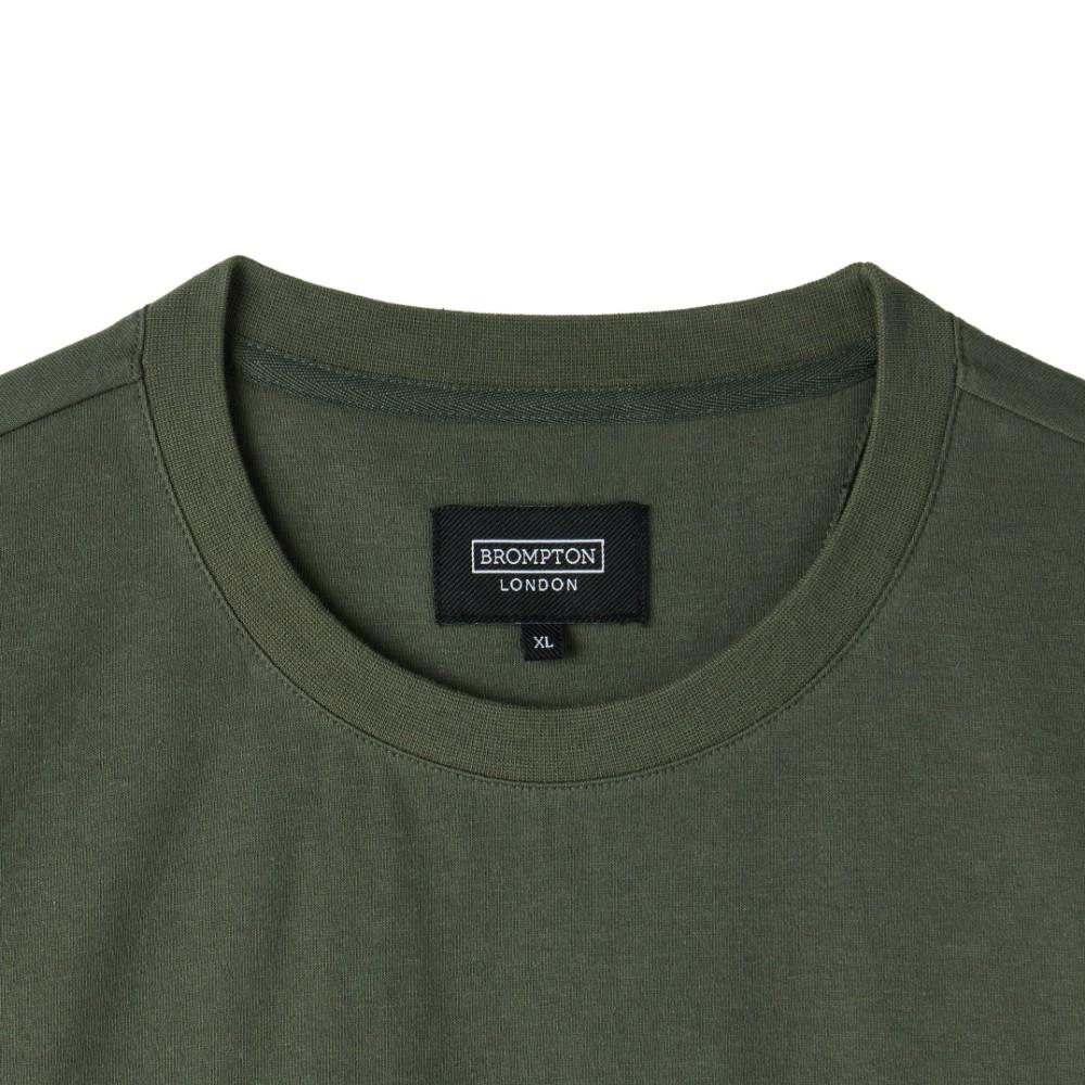 BROMPTON LONDON Cool-Cotton T-Shirt - Khaki (P252Mts132)