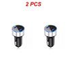 1~5PCS 15w Cigarette Lighter Universal Car Accessories With Led Voltage Current Display Car Charger Dual Usb Port