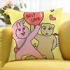 My Friend Rabbit Various Sizes Square Pillow Case For Car Home Bedchamber Decor
