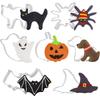 Stainless Steel Halloween Cookie Cutters Set Cartoon Cookie Molds Bat Pumpkin Ghost Biscuit Chocolate Pastry Kitchen Baking Tool