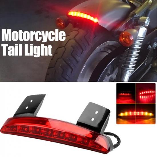 LED Fender Brake Tail Light Turn Signal For Harley Sportster 883 1200 Iron Dyna