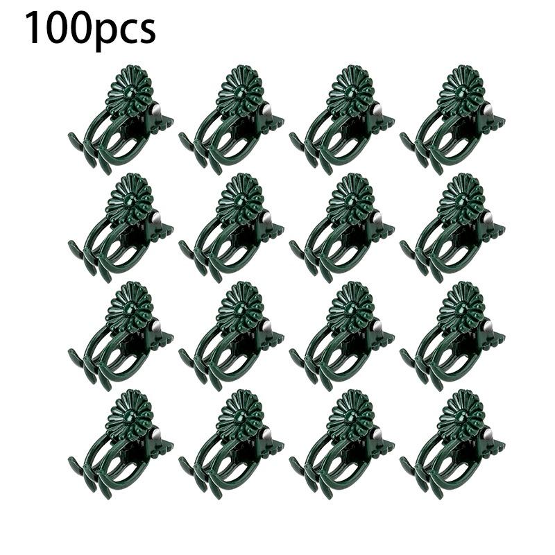 Plastic Orchid Clips Plant Support Clip Flower and Vine for Supporting Stems Vines Flower Grow Upright Garden Supplies 100/200