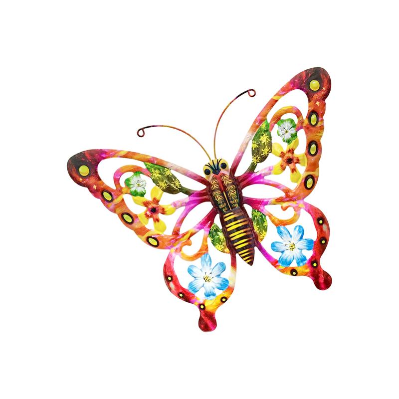 New Large Cutout Metal Butterfly Wall Art, Rust-Proof Outdoor Metal Sculpture For Garden Fence Patio Yard - Unique Gift