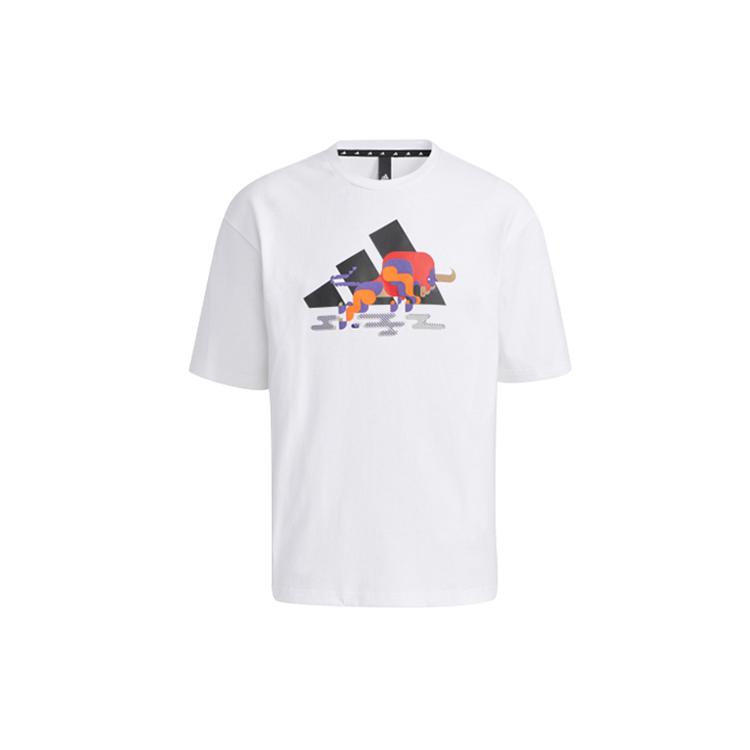 Мужская футболка Adidas CNY Collection с опущенными плечами Белая GP1835 XXL