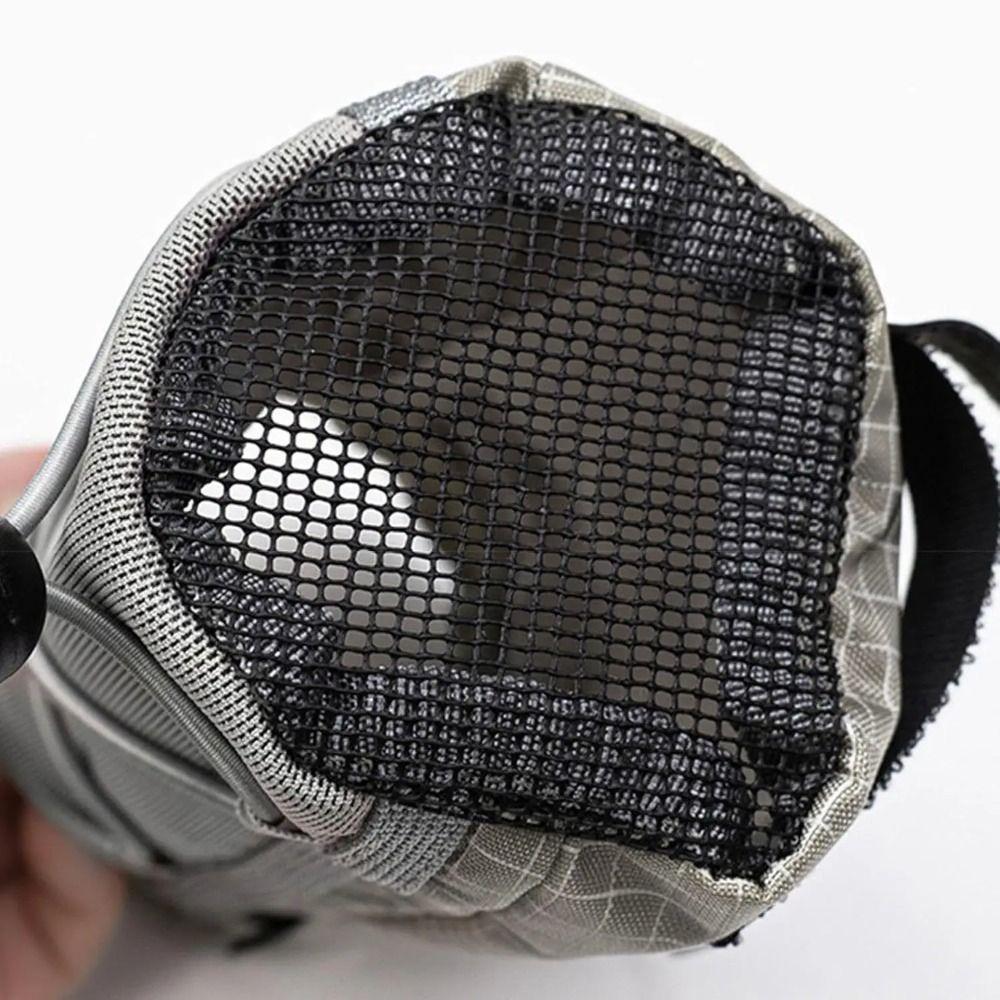 Portable Backpack Strap Pouch Drawstring Shoulder Strap Hanging Bag Water Bottle Holder  Hiking