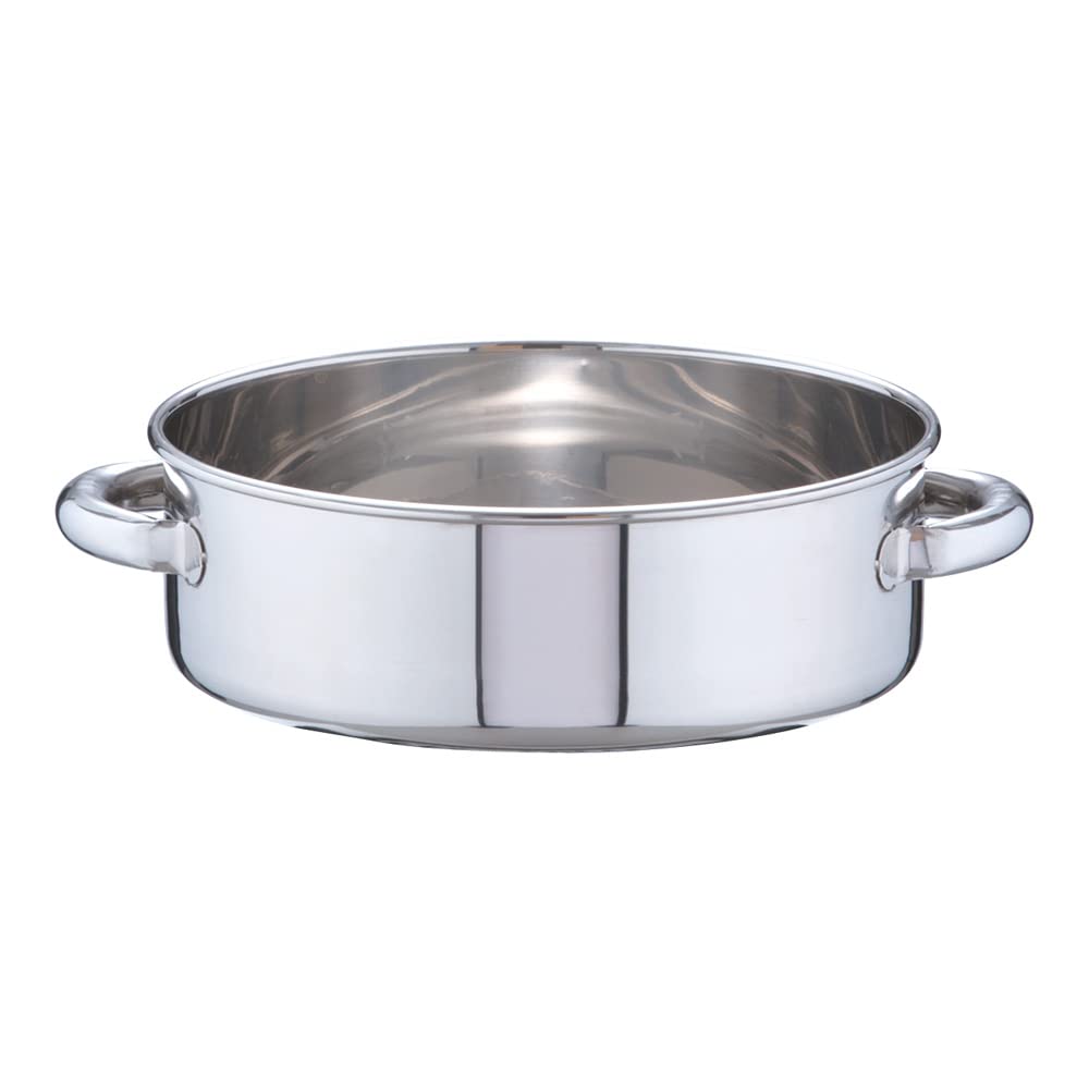 

Endo Shoji Commercial Wash Tub, 27cm, with Handle, Stainless Steel, Made in Japan, AAL04027