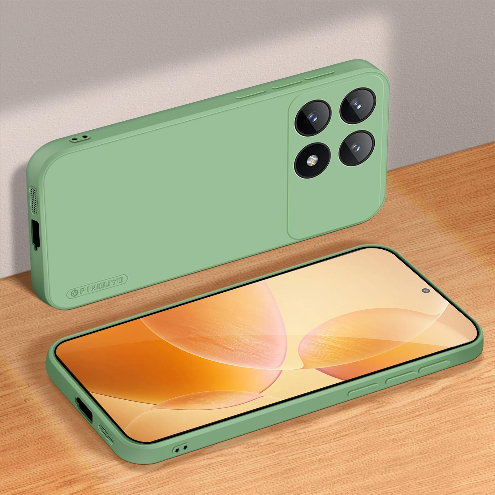 

PINWUYO JK Touching Series For Xiaomi Redmi K70E 5G/Poco X6 Pro 5G Case Anti-scratch Soft TPU Back Cover Matcha Green