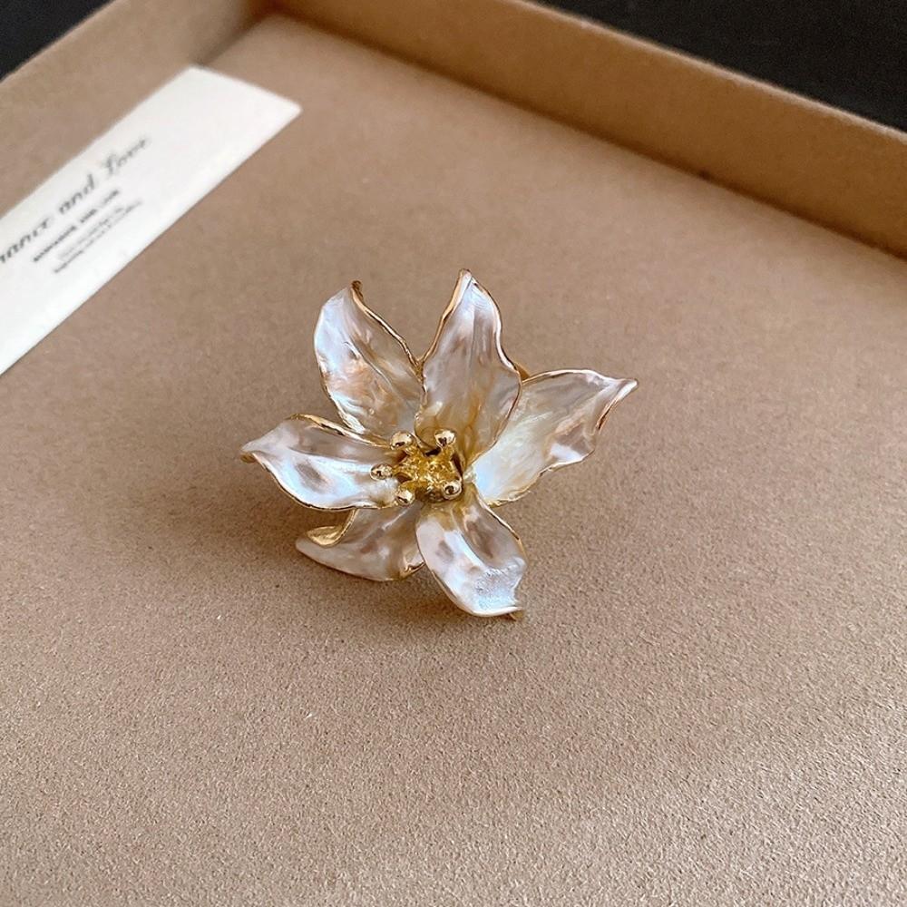 Non-fading Tulip Flower Rings Sweet Women  s Ring Fashion Finger Ring  for Women белый