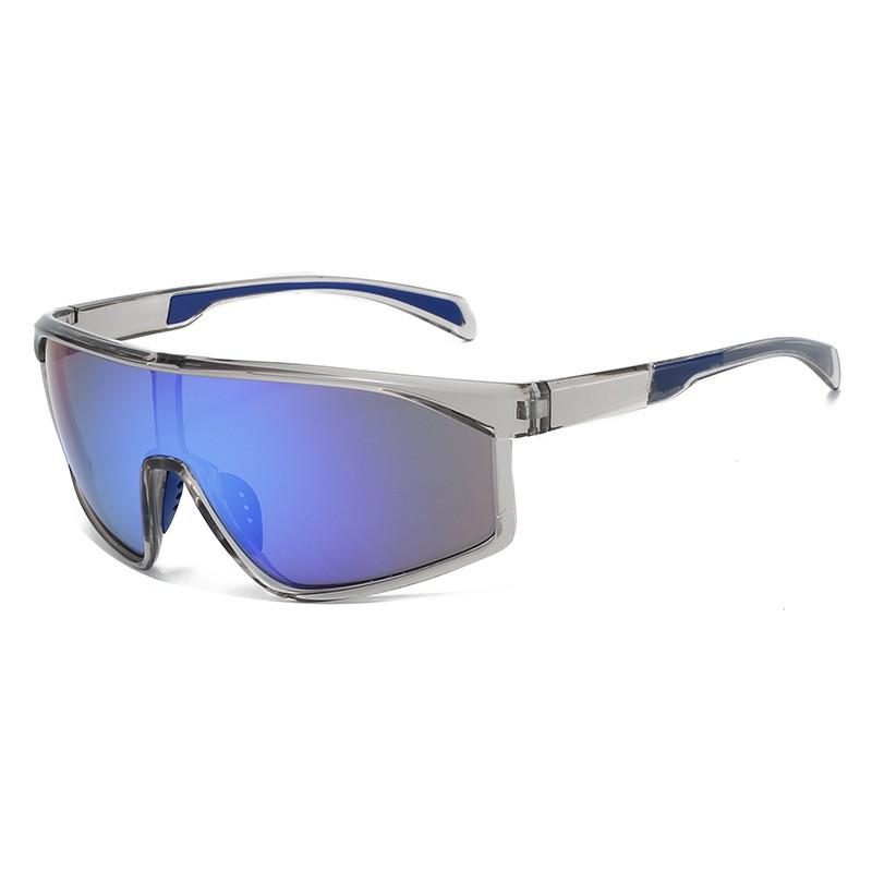Y2K Style Polygonal Frame Sunglasses Cycling Hiking Outdoor Sports UV400 Protection Gradient Lens