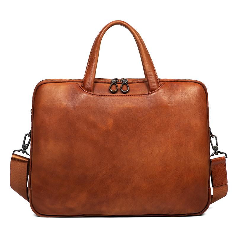 Роскошный кожаный портфель ручной выделки — фото 6