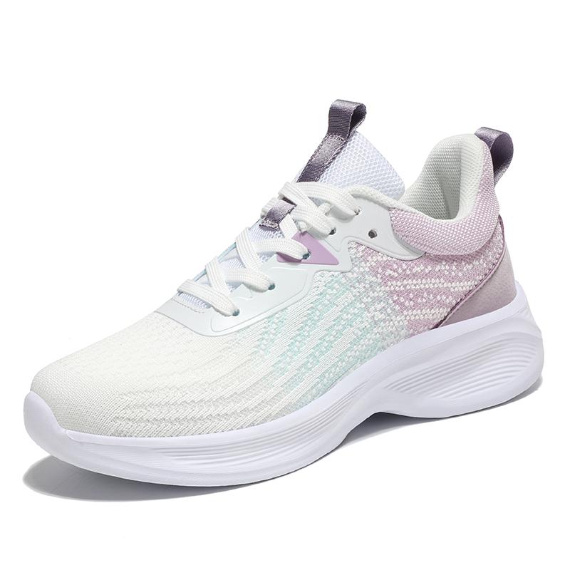 Knitted Running Sports Shoes Women Breathable Mesh Casual Sneakers Soft Sole Comfort Outdoor Trainers for Walking Jogging
