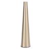 Small Flower Vase Innovative Nordic Aluminum Decorative Narrow Neck Taper Floral Vase for TV Cabinet Dining Table Gold Small