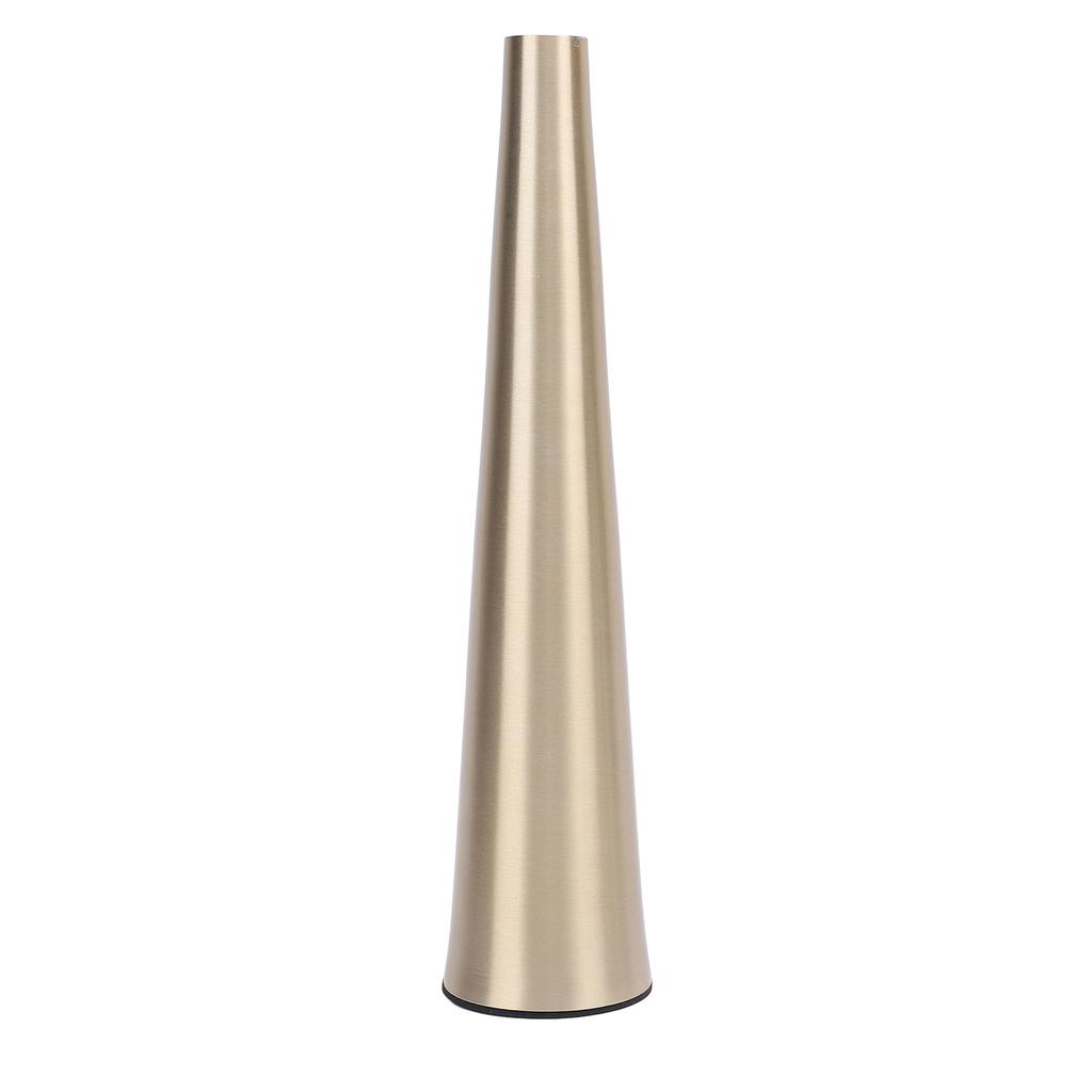 Small Flower Vase Innovative Nordic Aluminum Decorative Narrow Neck Taper Floral Vase for TV Cabinet Dining Table Gold Small