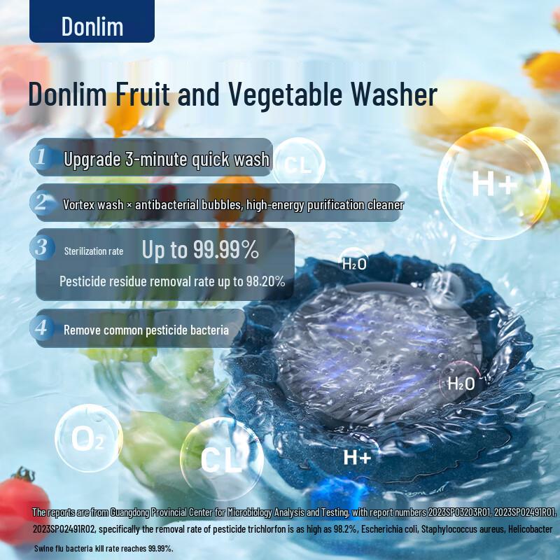 Donlim Portable Hydroxyl Ion Fruit & Vegetable Purifier