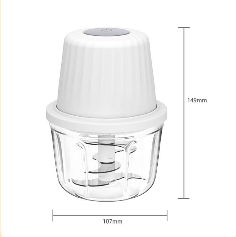 400ml  Electric Garlic Chopper USB PS 6 Blades Garlic Beater Meat Grinders Portable Veggie Chopper Food Crusher Garlic Mincer