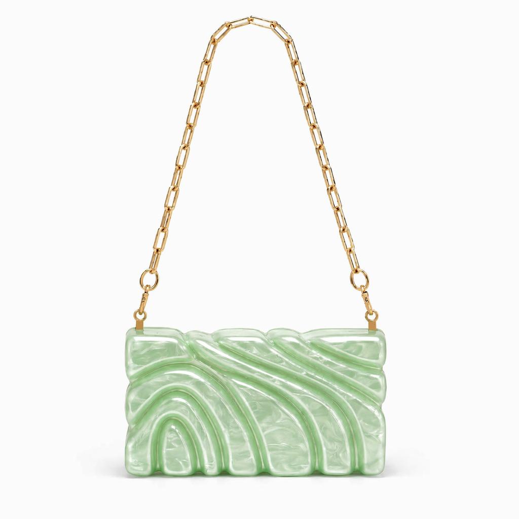 Damen Schräg-Schultertasche, Speziell geformte Muschel Acryl Tasche, Mode Hochzeits-Dinner Clutch Tasche