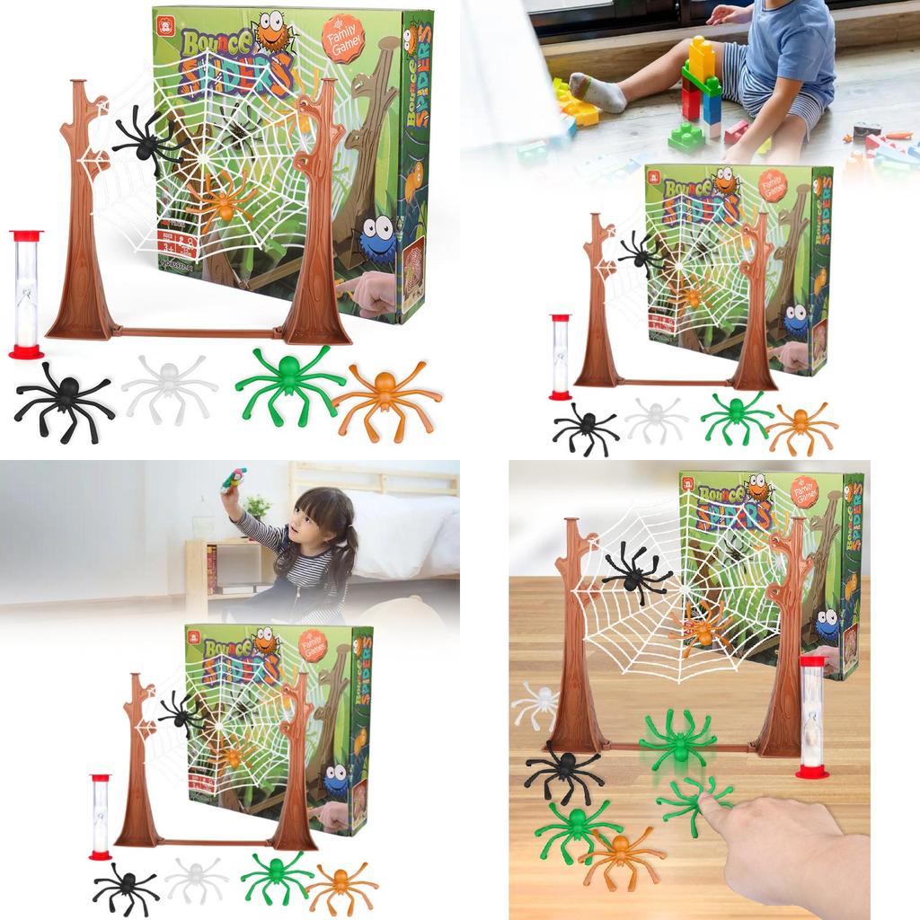 Plastic Bounce Spiders Game For Kids Indoor Recreation And Cognitive Development