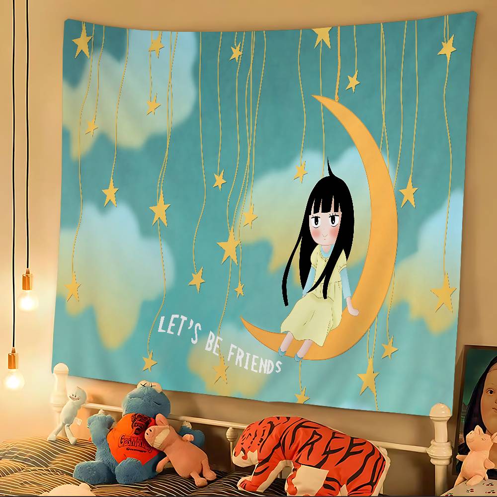 Kimi Ni Todoke Hanging Bohemian Printed Large Wall Tapestry Indian Buddha Wall Decoration Witchcraft Bohemian Hippie Wall