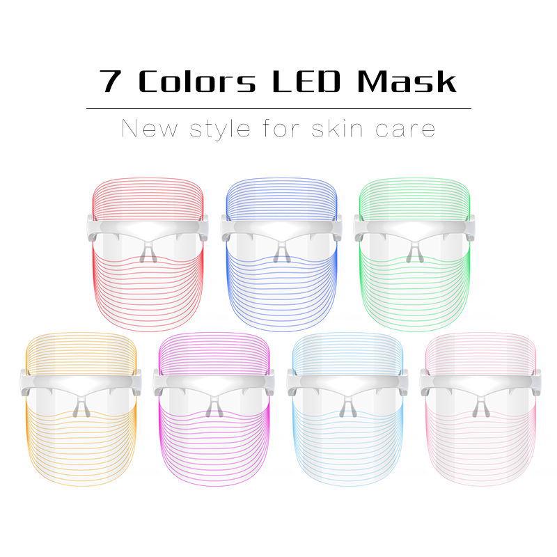 7-Color LED Photon Rejuvenation Face Mask - Home Phototherapy Beauty Device Chinese Manual