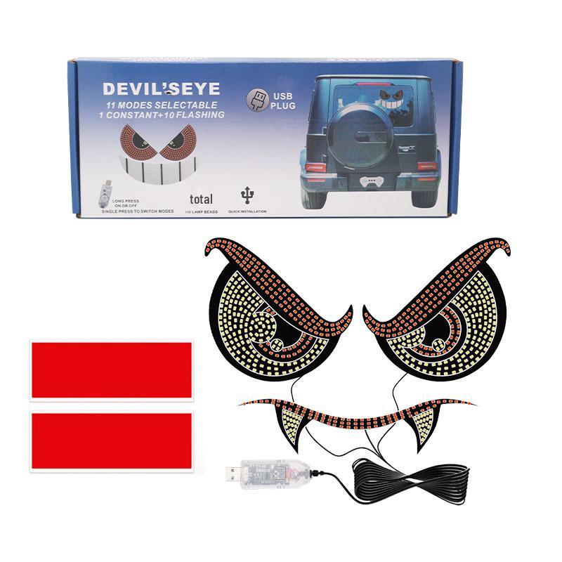 Vampire Demon Eye LED Car Light: Personalized Decorative Warning Lamp