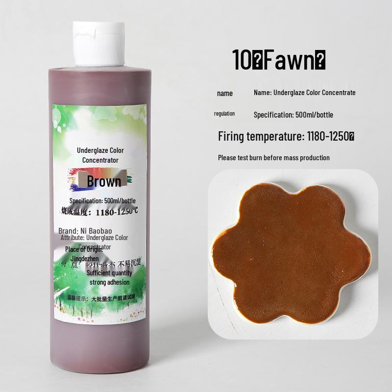 Ceramic Underglaze Concentrate 500ml – Medium Temp Pigment for Pottery Painting