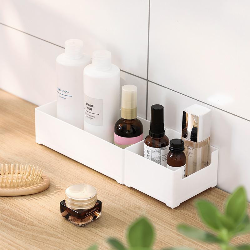 Desktop Drawer Separate Storage Box Cosmetics Compartment Storage Box Kitchen Tableware Plastic Finishing Box Storage Box