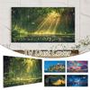 150x90cm Stoff TV Staubschutzhülle Landschaft Gedruckt Haushalts-LCD-Monitor Überzug Staubdicht Sonnenschutz TV Staubtuch
