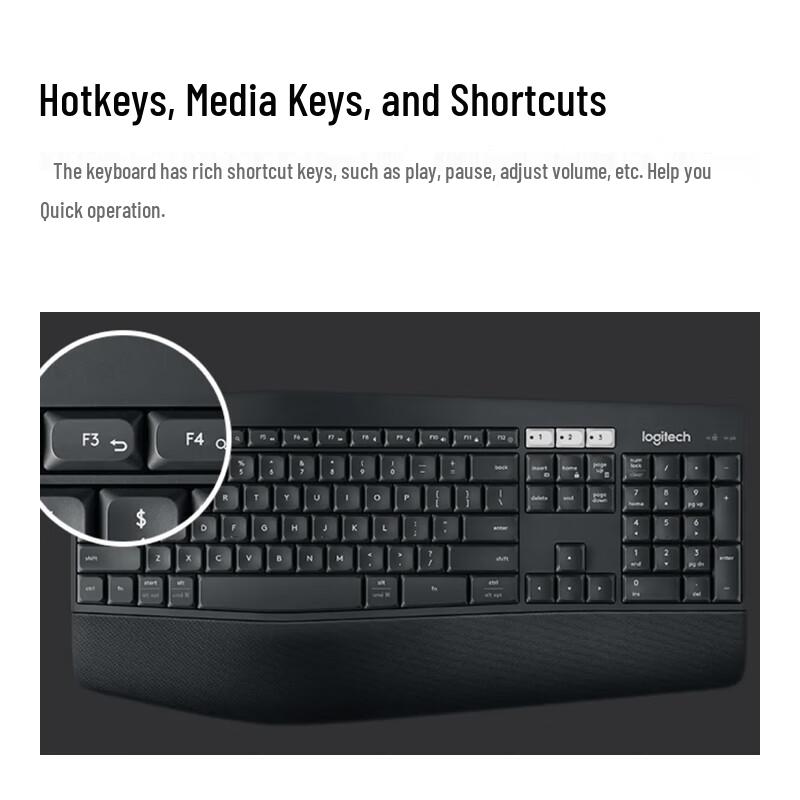 Logitech MK850 Enterprise Wireless Bluetooth Keyboard Mouse Combo