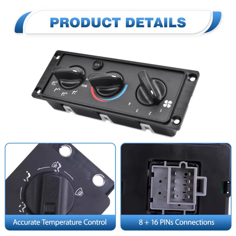 A/C Heater Climate Control Pannel Air Condition Module for Mack CHU612 CHU613 2008-2018 25110700 70826280 8+16pins