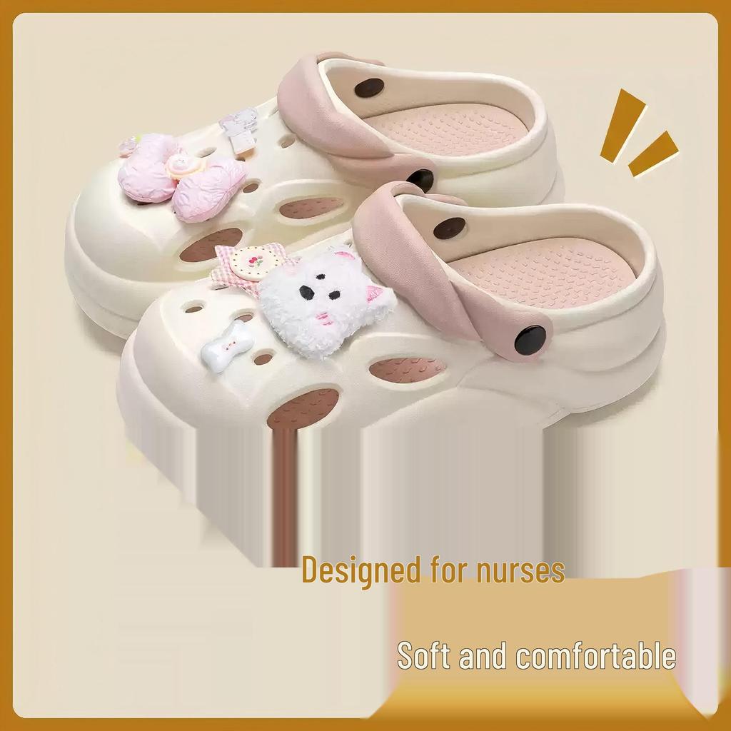 Women's 2024 Non-Slip EVA Height-Increasing Closed-Toe Beach Sandals for Summer Outdoor Wear