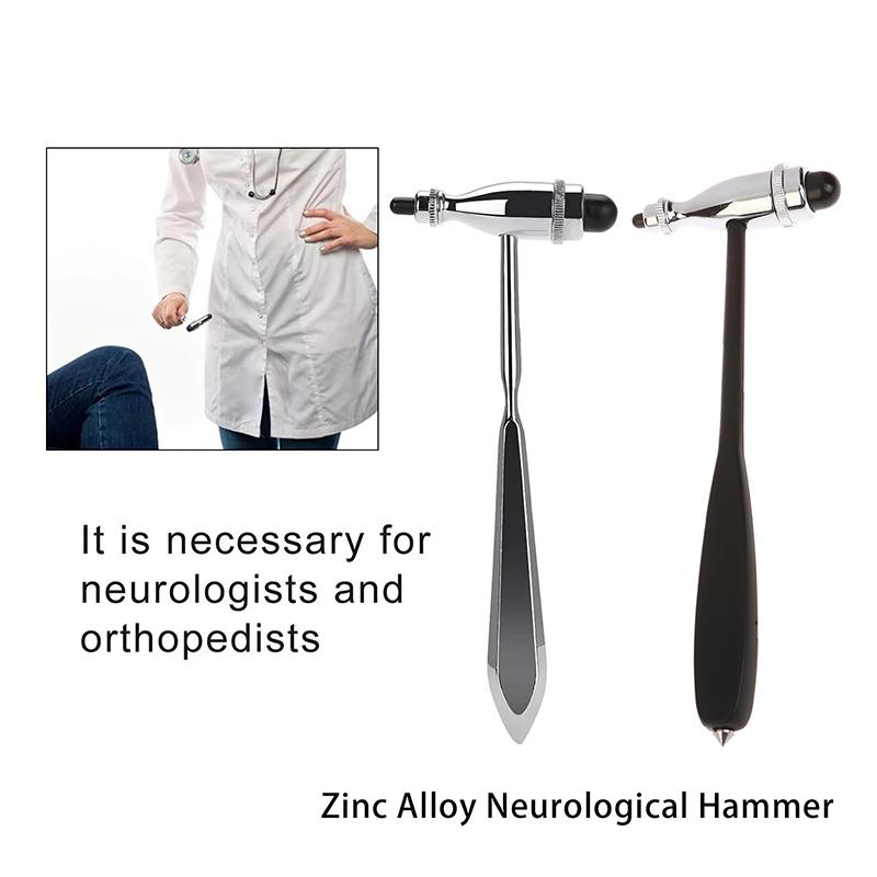 Tools Neurological Hammer Zinc Alloy Percussion Hammer Neurological Reflexes Diagnostic Mallet Medicals Examination Hammer