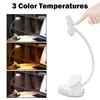 Flexible Clip on Book Lamp Touch Control Reading Light Eye Caring USB Rechargeable Books Led Lights for Night Reading Table Lamp