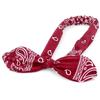 Printed Rabbit Ears Elastic Contour Crossover Hairband Wire Knot Wash Face Headband Elastic Hairband Stretch Headbands for Women